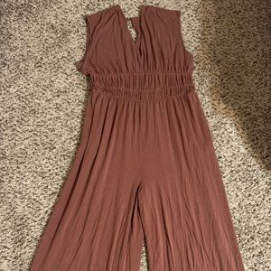 Old Navy Cocoa Brown Sleeveless Jumpsuit
